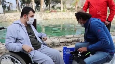 DENİZLİ - Engelli gencin dalış hayali Pamukkale'de gerçek oldu