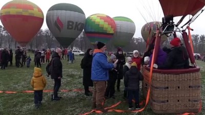 sicak hava balonu - KİEV - Ukrayna'da sıcak hava balonu festivali Videosu