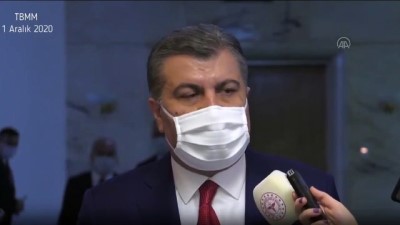 TBMM - Sağlık Bakanı Koca: 'Aralık ayında en az 10 milyon Kovid-19 aşısı temin etmiş olacağız'