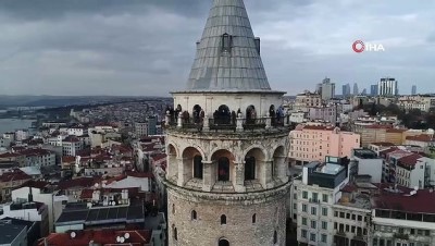  Kısıtlamada İstanbul’u Galata Kulesi'nden izlediler