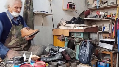 uttu -  74 yaşında, 60 yıldır ayakkabı tamir ediyor Videosu