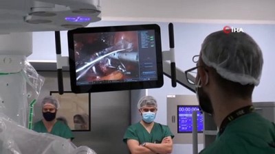 partikul - (İSTANBUL- Şehir hastanesinde pandemi döneminde robotik cerrahi ameliyatı Videosu