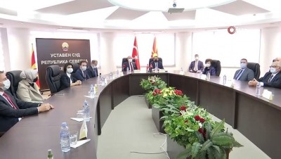  - TBMM Başkanı Şentop, Kuzey Makedonya Anayasa Mahkemesi Başkanı Murat ile görüştü