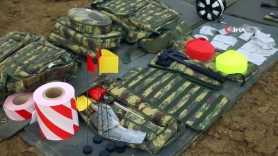 egitimli kopek -  - TSK mayın ve el yapımı patlayıcı temizliği timleri, Azerbaycan birliklerine eğitim veriyor Videosu