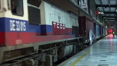  Türkiye'den Çin'e giden ikinci ihracat treni Ankara Garı'nda