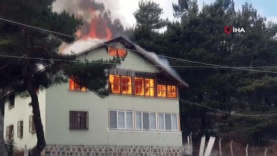  - Tadilat yapılan yayla evi alev alev yandı