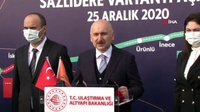 caga -  Edirne-Kırklareli Yolu Sazlıdere Varyantı açılışını Bakan Karaismailoğlu yaptı Videosu