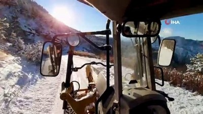 diyaliz hastasi -  Gümüşhane’de kar nedeniyle kapanan köy yolları ulaşıma açılıyor Videosu
