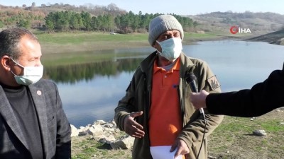 kavakli -  Mustafakemalpaşa’da göletteki kuraklık tedirgin ediyor Videosu