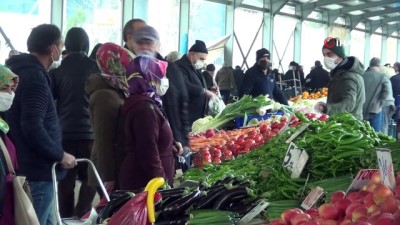 pazar alisverisi -  Tokat’ta kısıtlama öncesi pazarda yoğunluk Videosu