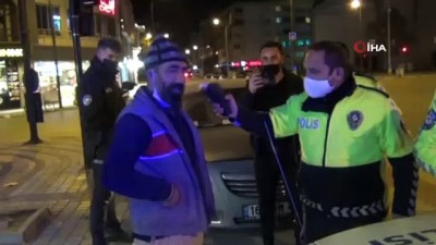 ehliyetsiz surucu -  Kısıtlamada ehliyetsiz ve alkollü gezen sürücü ve eşine 5 bin lira ceza Videosu