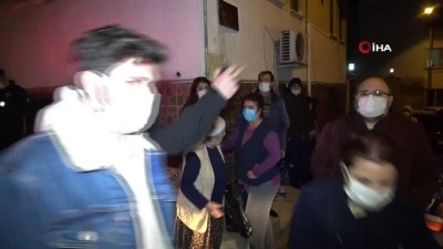 yangin yeri -  2 katlı metruk binada korkutan yangın Videosu