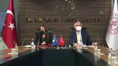 imza toreni - ANKARA - Bakan Ersoy: 'Dünyada ABD'den sonra en büyük dizi film ihraç eden ülke Türkiye' Videosu