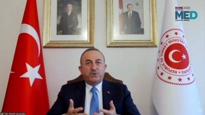 ANKARA - Dışişleri Bakanı Çavuşoğlu, MED Akdeniz Diyalog Forumu'na katıldı (1)