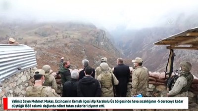 cep telefonu - ERZİNCAN - Erzincan Valisi Makas, vatan nöbeti tutan askerleri ziyaret etti Videosu