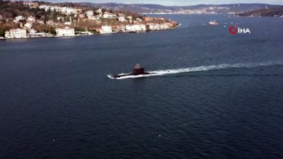 ihlas -  Türk denizaltısı İstanbul Boğazı’ndan böyle geçti Videosu