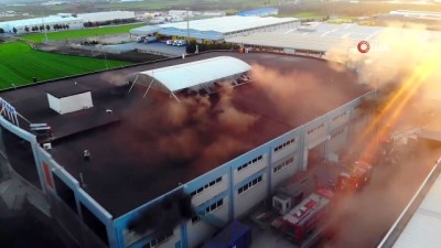 saglik ekibi -  Çatalca'da saat fabrikasında yangın Videosu