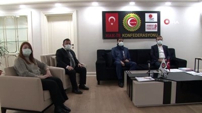  Yeniden Refah Partisi heyetinden HAK-İŞ’e ziyaret