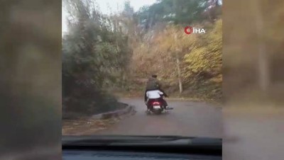 kizik -  Sokağa çıkma kısıtlamasını 1 motosiklete 6 kişi binerek deldiler Videosu