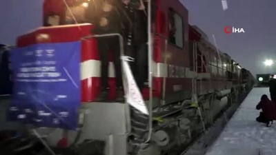  Türkiye'den Çin'e giden ilk ihracat treni sınır kenti Kars’a vardı