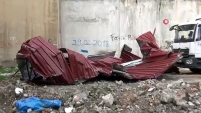 cami minaresi -  Kırıkhan’da şiddetli fırtına ev ve okul çatılarını yerinden söktü  Videosu