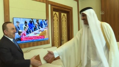amed - Dışişleri Bakanı Çavuşoğlu - Katar Emiri Şeyh Temim bin Hamed Al Sani görüşmesi - DOHA Videosu