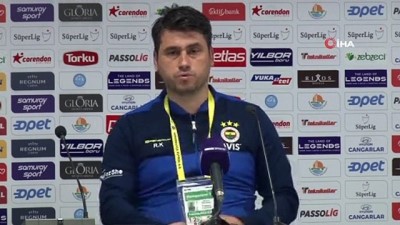 Fenerbahçe Yardımcı Antrenörü Karatepe: 'Ayarımız bozuldu'
