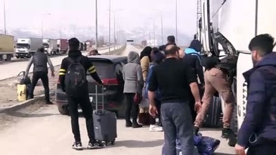 turist kafilesi - Gürbulak Sınır Kapısı'ndaki koronavirüs tedbirleri sürüyor (2) - AĞRI Videosu