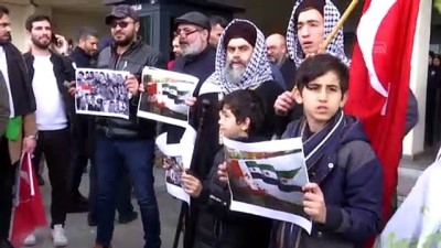 baskonsolosluk - İdlib'deki saldırı Rusya'nın İstanbul Başkonsolosluğu önünde protesto edildi - İSTANBUL Videosu