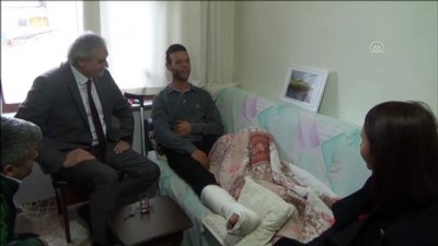 İdlib'deki saldırıda yaralanan askere ziyaret - BİLECİK