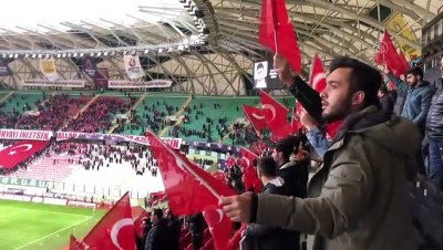 İdlib şehitleri, Konyaspor-Kasımpaşa maçında unutulmadı - KONYA