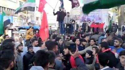 İdliblilerin Türkiye'ye destek gösterileri sürüyor
