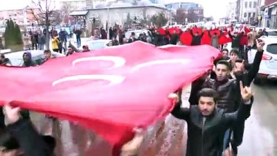 ulkucu -  Ülkücüler kar yağışı altında İdlib şehitleri için yürüdü Videosu