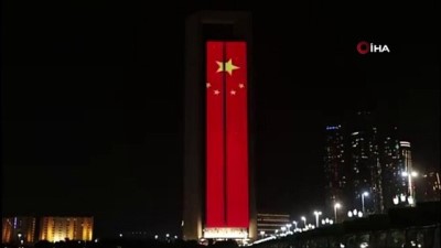  - BAE’den Çin’e dayanışma
- Burj Khalifa Çin bayrağının renkleriyle ışıklandı 