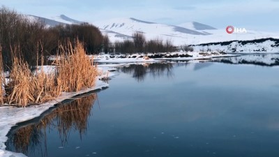  Kars’ta gün batımı görsel şölen oluşturdu 