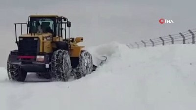 hayvan -  Sivas Meraküm'de kar kalınlığı 2 metreye ulaştı Videosu