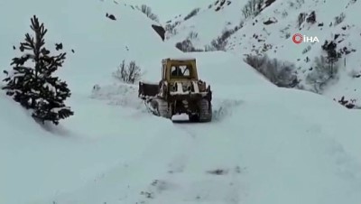  Tunceli’de karla mücadele