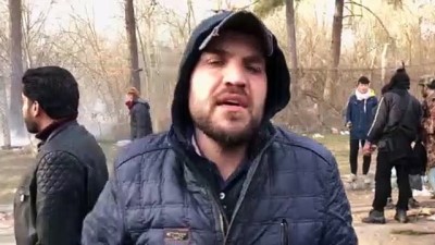 sinir karakolu - Yunan sınır polisi göçmenlere biber gazı ve ses bombasıyla müdahale etti (3) - EDİRNE Videosu