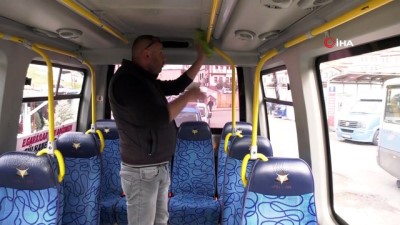 el temizligi -  Başkent’te toplu taşıma araçları dezenfekte ediliyor Videosu