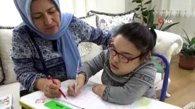 evde egitim -  Morquio hastasına evde eğitim Videosu