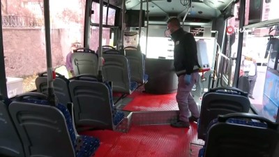 toplu tasima araci -  Niğde'de otobüsler dezenfekte edildi Videosu