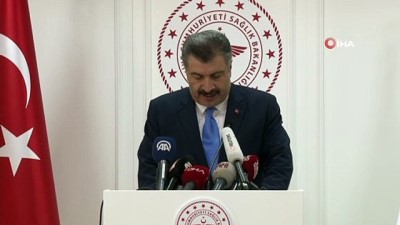  Sağlık Bakanı Koca: 'Bugün akşam saatlerinde koronavirüs şüphesi olan bir vatandaşımızın test sonucu pozitif çıktı'