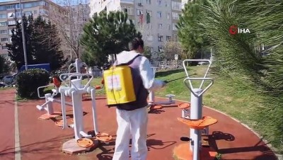  Ataşehir'de korona virüse karşı dezenfekte çalışmaları
