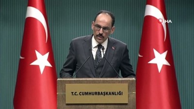 Cumhurbaşkanı Sözcüsü İbrahim Kalın, spor müsabakalarının bu hafta sonundan itibaren nisan ayının sonuna kadar seyircisiz oynanacağını açıkladı.