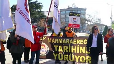bagimsizlik - '57. Alay' için Tekirdağ'dan Çanakkale'ye yürüyorlar - TEKİRDAĞ Videosu