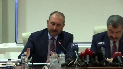 cezaevleri - Adalet Bakanı Gül: 'Açık ve kapalı tüm cezaevlerindeki görüşler iki hafta süreyle ertelenmiştir' - ANKARA Videosu