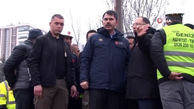 depremzede -  Bakan Kurum, Elazığ'da incelemelerde bulundu Videosu