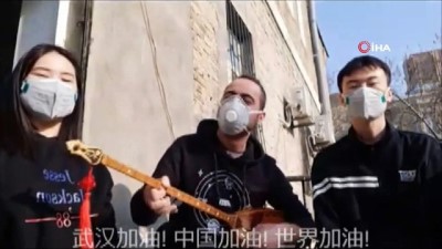 izlenme rekoru -  Çinli öğrencileriyle birlikte Korana virüsüne beste yaptı Videosu