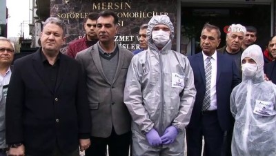 dezenfeksiyon -  Mersin'de toplu taşıma araçları koronavirüse karşı ilaçlanıyor Videosu