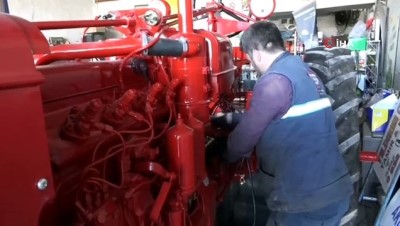  Antalya'da 69 yıllık 'Nostaljik traktör'